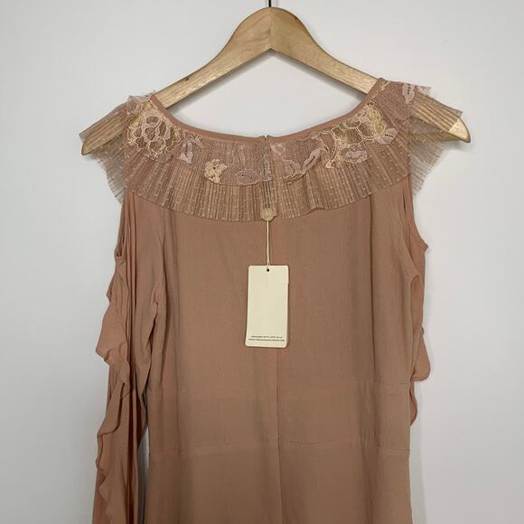 For Love And Lemons Claire Pleated Ruffle Dress - Picture 12 of 16